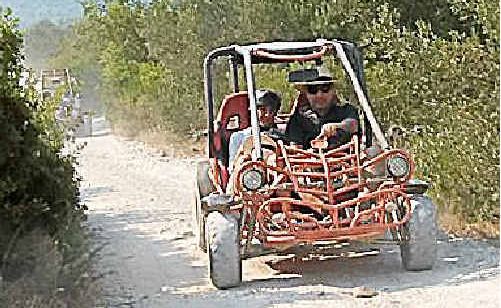 EXCITING: Buggy riding in Korcula. EXCITING: Buggy riding in Korcula.